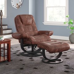 Medford manual swivel recliner shop with ottoman